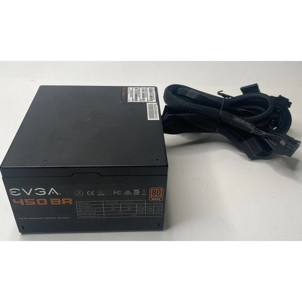 EVGA 450 BR 80 Plus 450W Bronze Power Supply UNTESTED